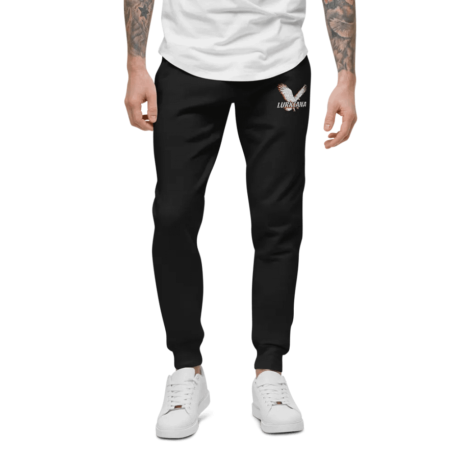Lurkiana Joggers (White and Orange) product image (4)