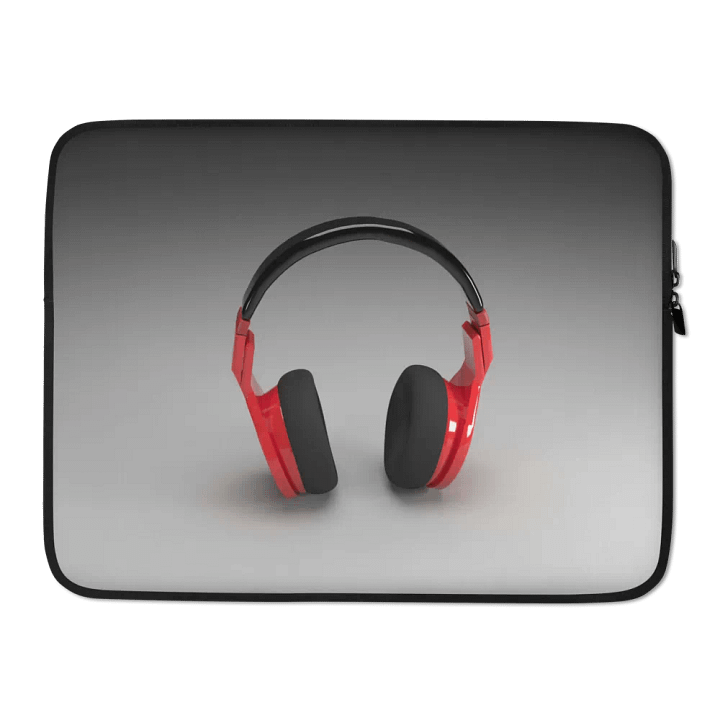 Rhythm Red Over-Ear Headphones & Apple Laptop Sleeve – Stylish Protection & Premium Sound 🎧 product image (2)