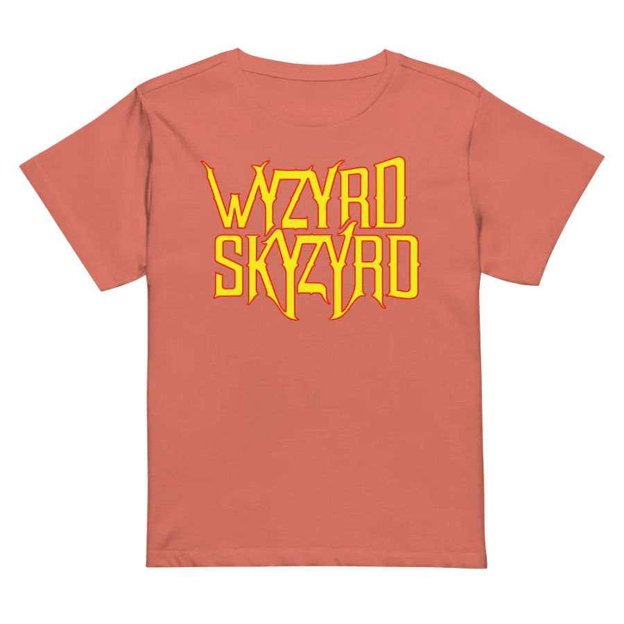 Wyzyrd Skyzyrd Logo Cotton Heritage Women's High-Waisted Tee product image (2)