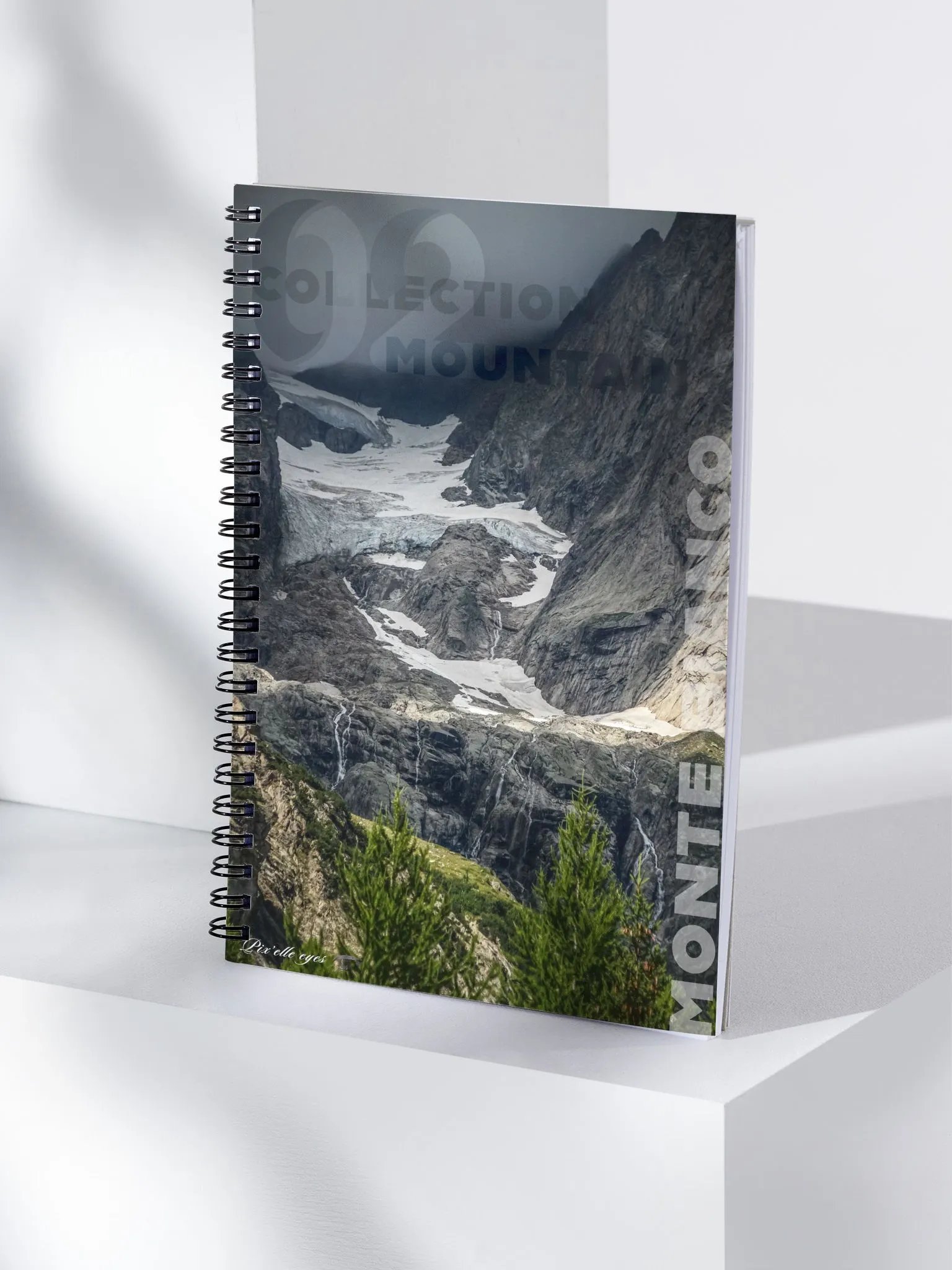 Notebook with Fine Art Photography – Monte Bianco – Italian Alps – A5 Format product image (4)