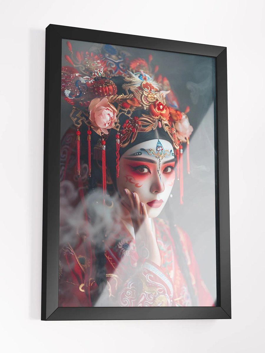 Woman in red traditional costume with elaborate headpiece product image (3)