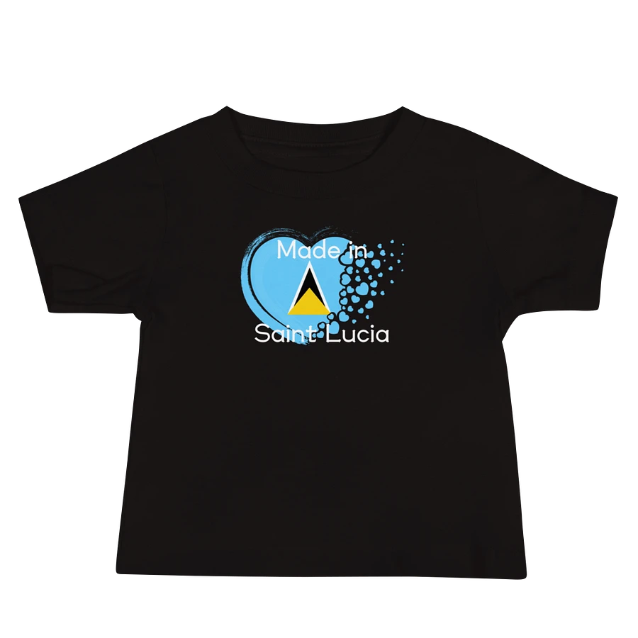 Saint Lucian Heart Baby Tee product image (4)