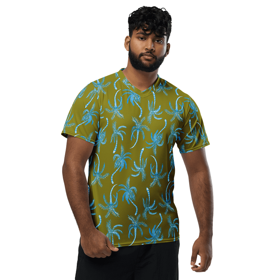 Neon Palmtree | Recycled Unisex Sports Jersey product image (5)