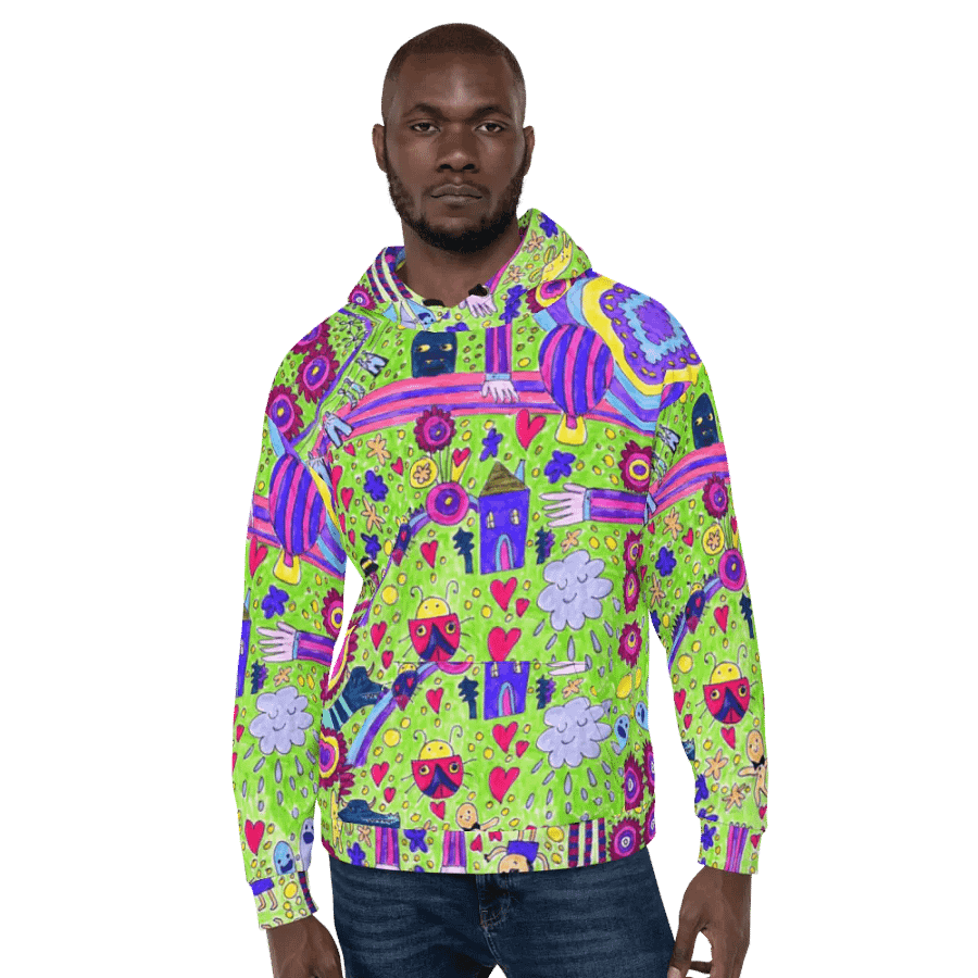 Abstract Doodle Life Unisex Hoodie product image (7)