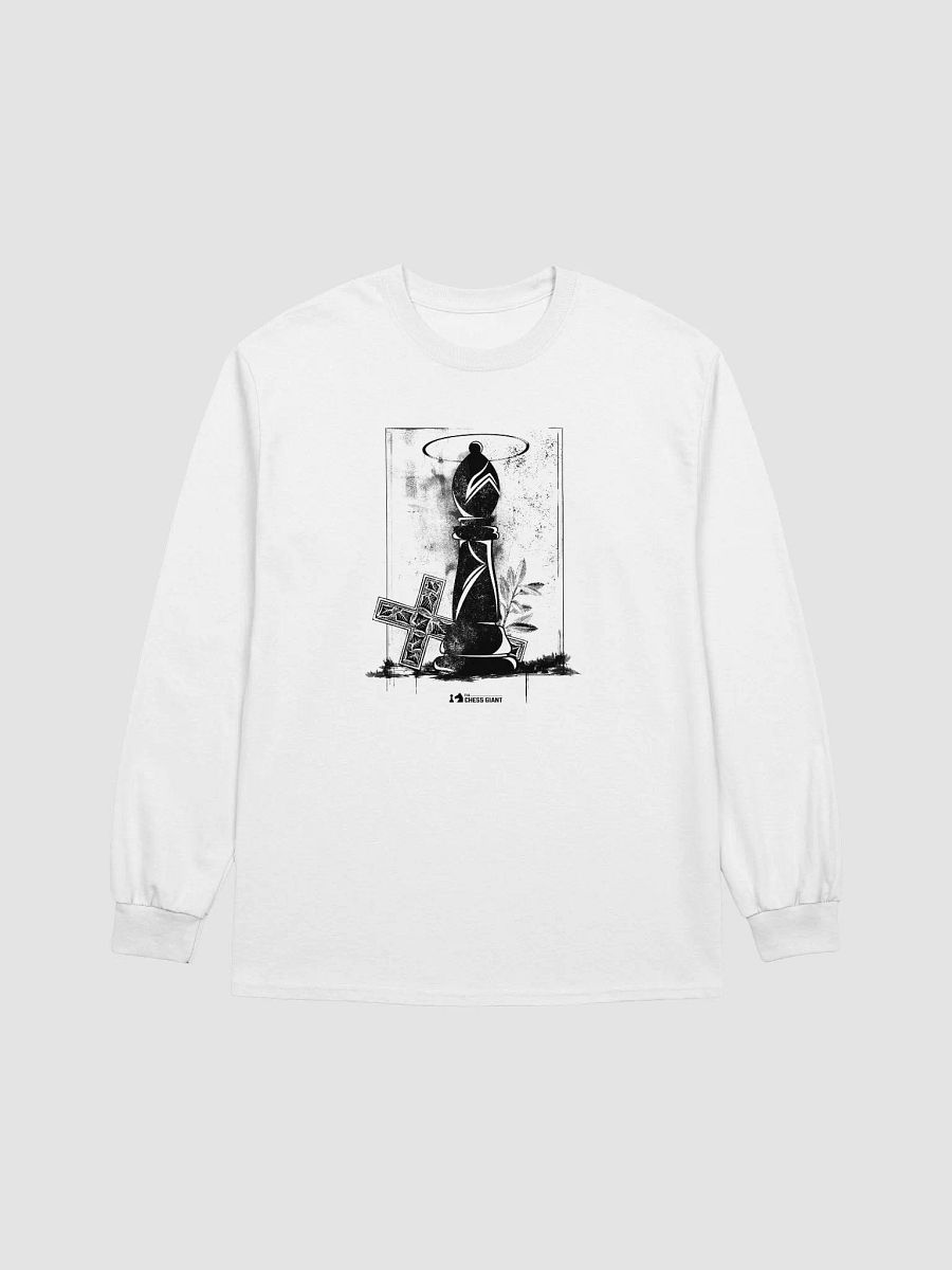 Grunge Chess: Bishop and Cross long-sleeve shirt product image (1)