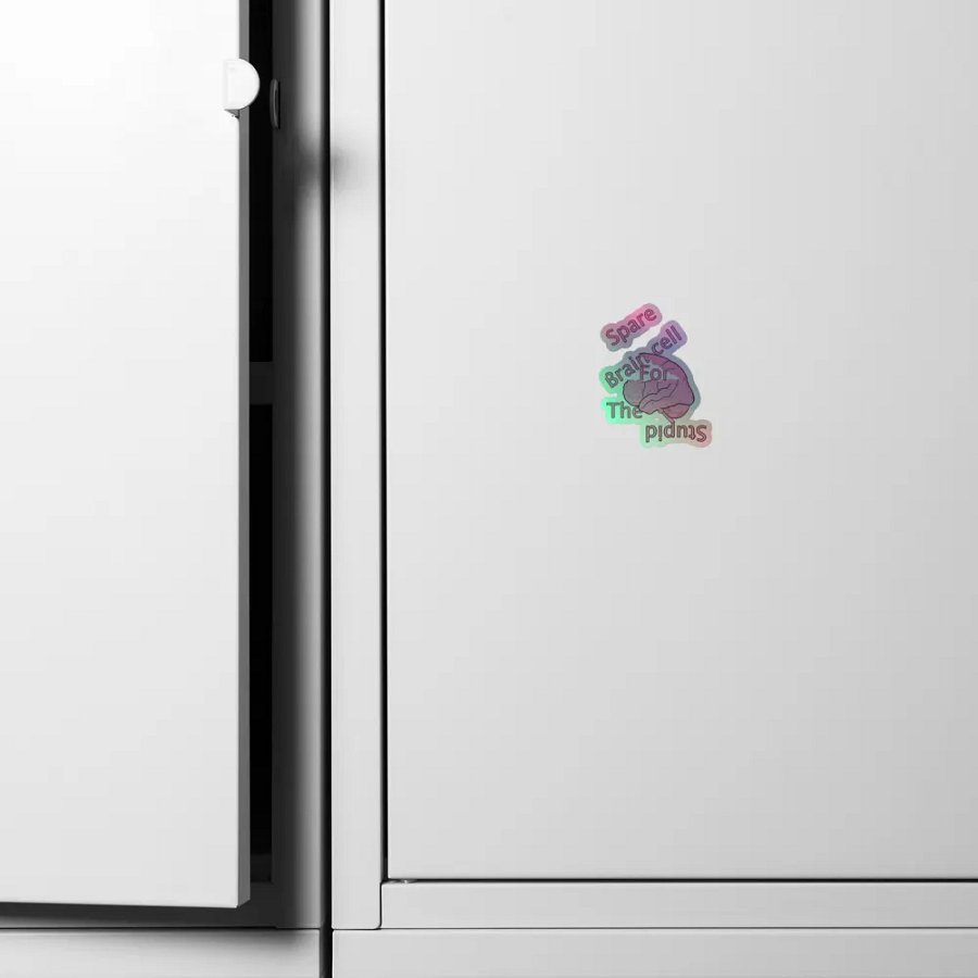 Spare Brain Cell Holographic Sticker product image (4)