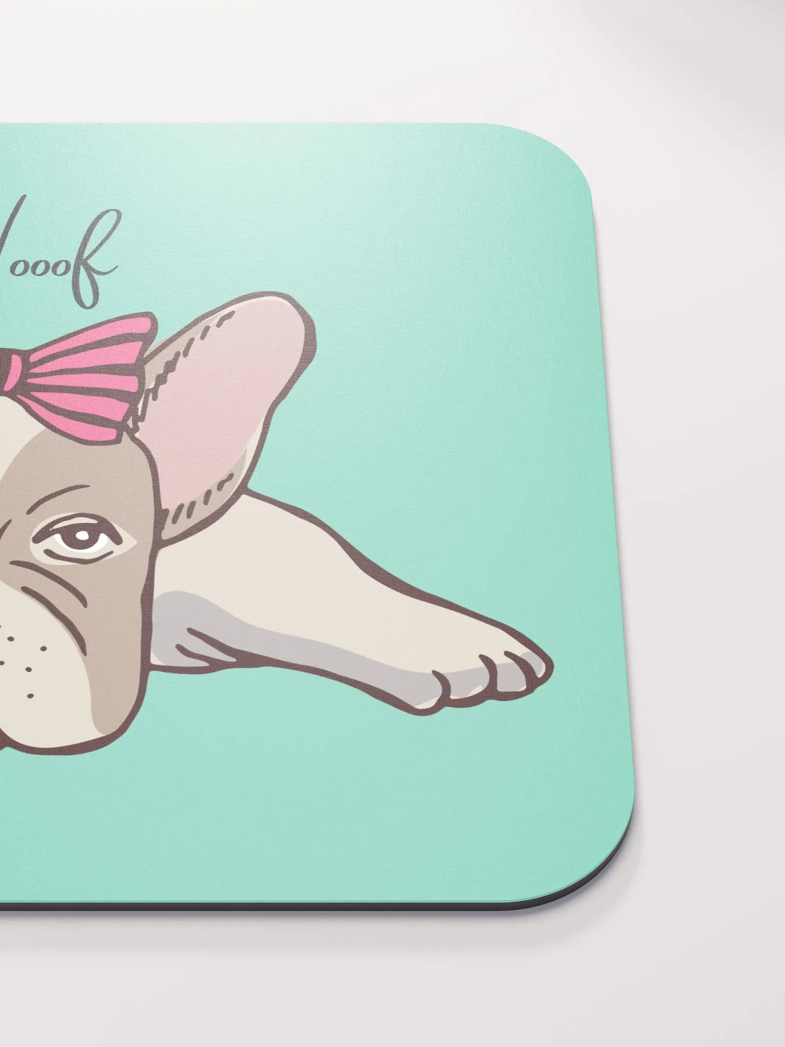 Girly French Bulldog Mouse Pad product image (6)