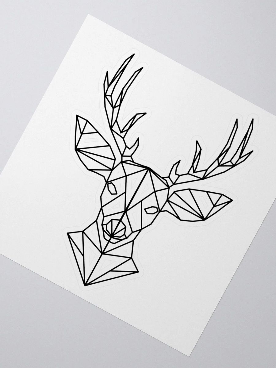 Fractal Deer Kiss-Cut Sticker product image (4)