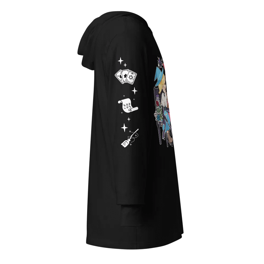 Witchy Tea Party Unisex Hooded Tee -Black product image (5)