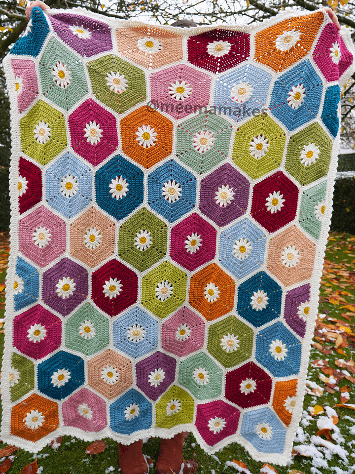 Hexadaisy Blanket Pattern product image (2)