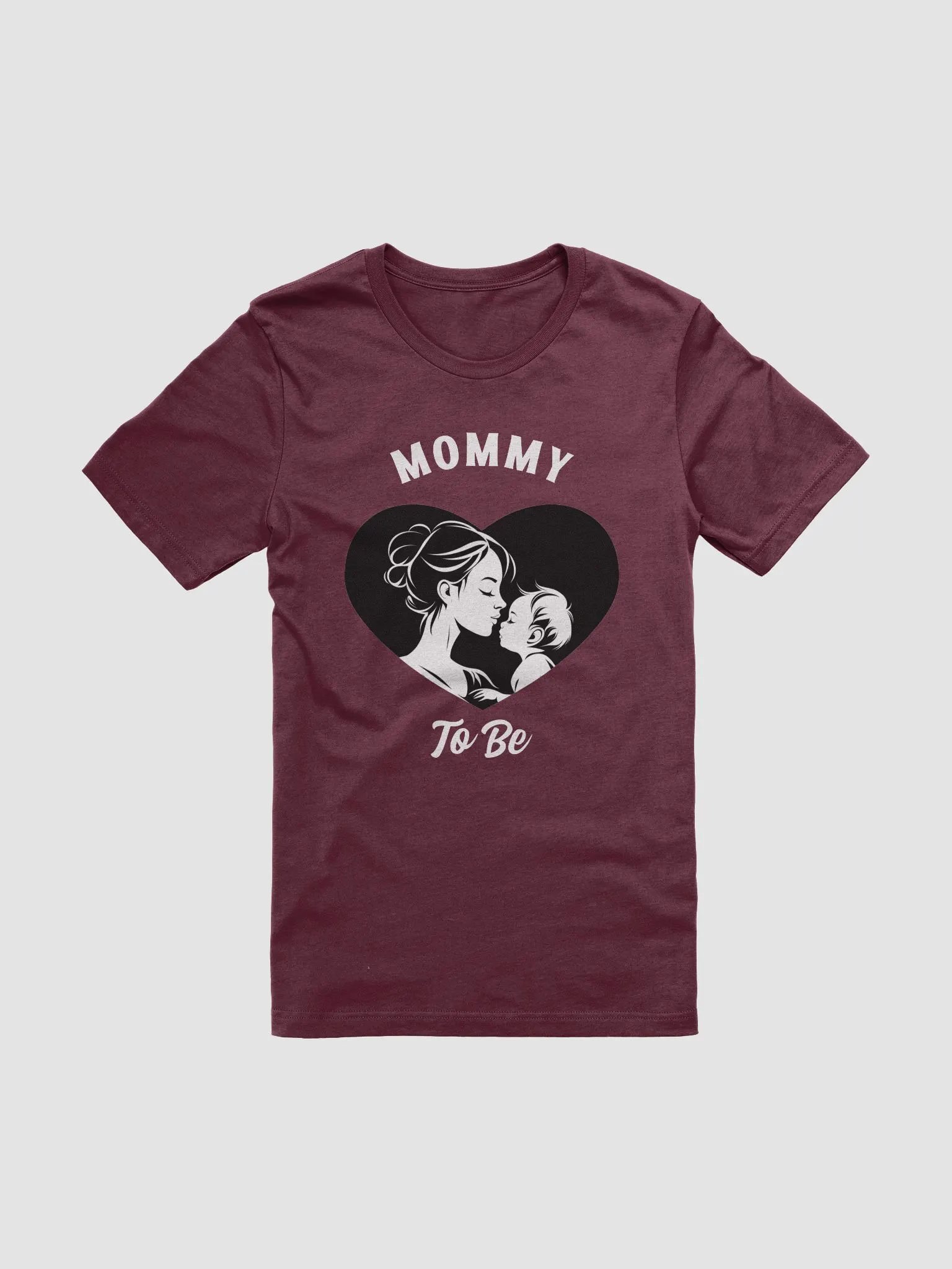 "Mommy to Be" Maroon t-shirt product image (1)