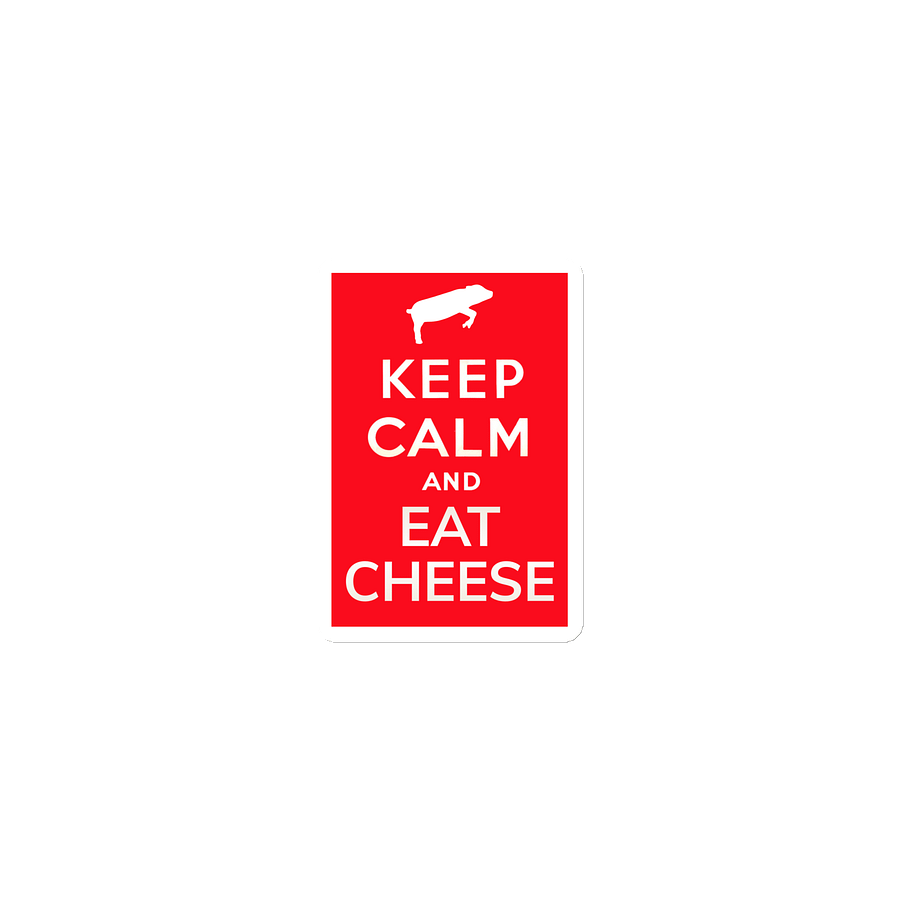 Keep Calm and Eat Cheese (Die-Cut Magnet) product image (1)