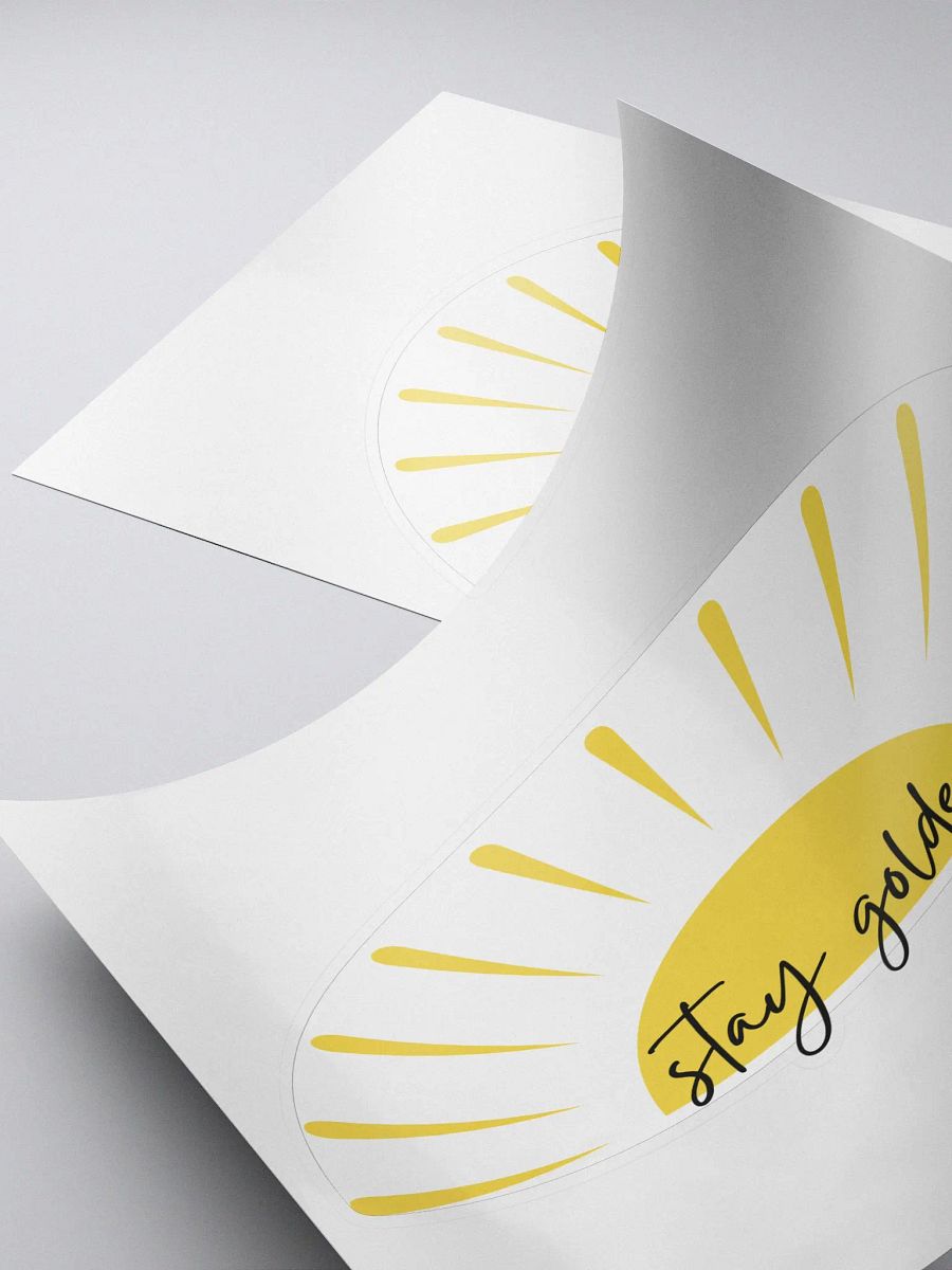 Stay Golden Kiss-Cut Sticker product image (4)