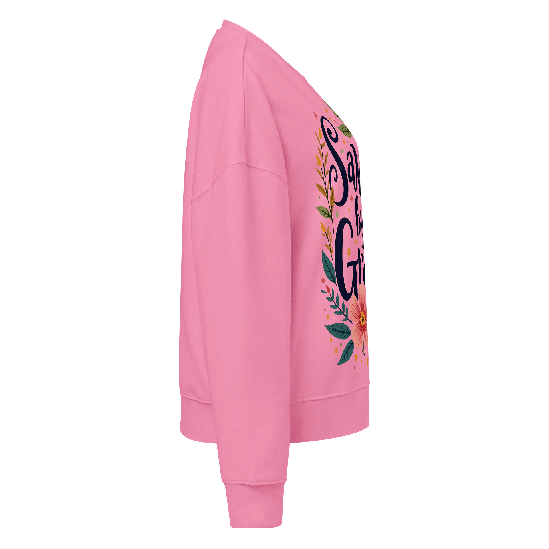 Saved By Grace Women's Organic Crewneck Sweatshirt product image (10)