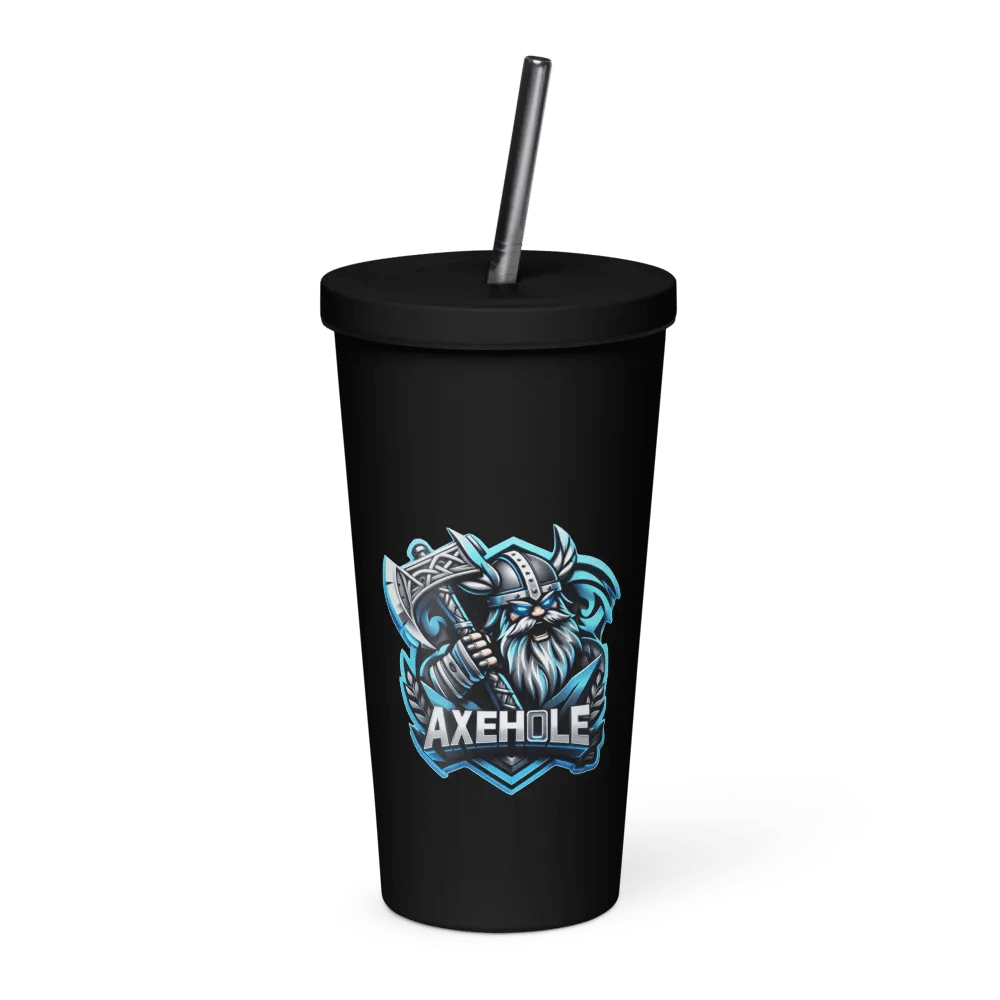 Axe's I QUIT Insulated Tumbler w/metal straw product image (2)