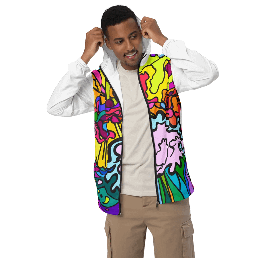 Adventure-Ready All-Over Print Windbreaker - Wave at Sunset product image (4)