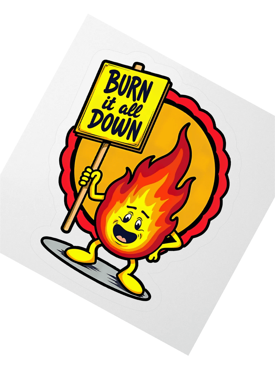 Burn It All Down Sticker product image (6)
