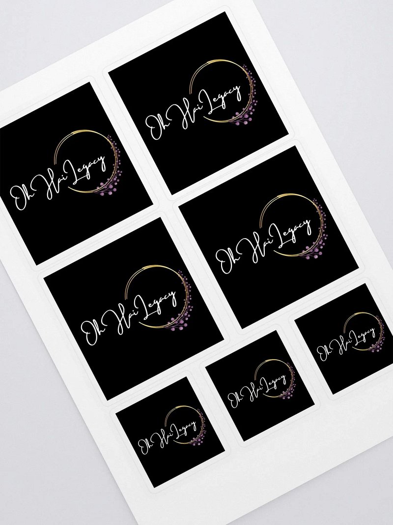 OhHaiLegacy Logo Sticker Sheet