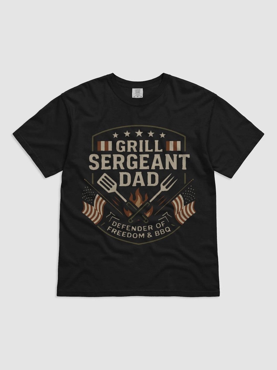 Grill Sergeant Dad T-Shirt - Patriotic BBQ & Freedom Defender Gift product image (4)