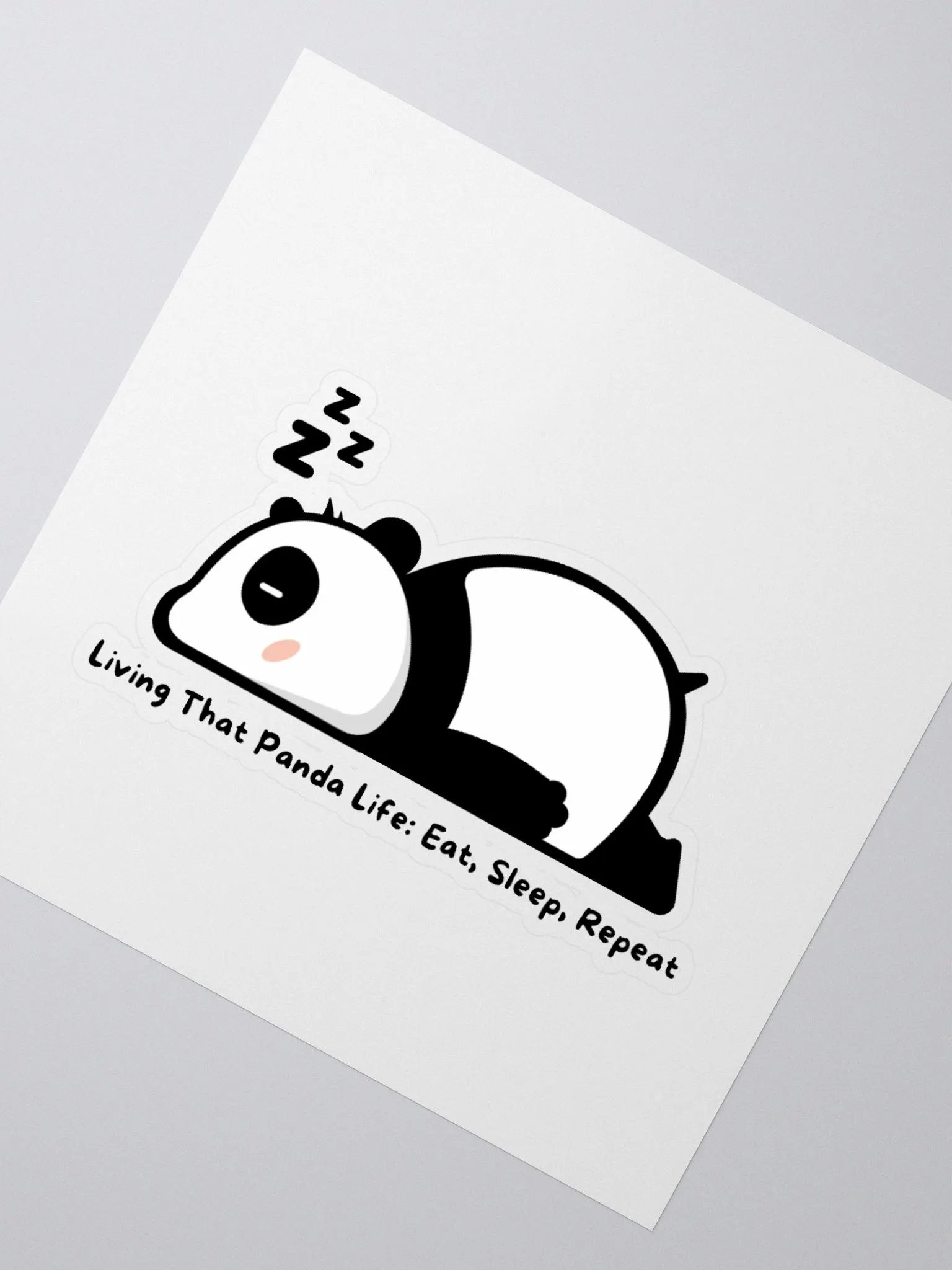 Living That Panda Life: Eat, Sleep, Repeat Sticker product image (6)