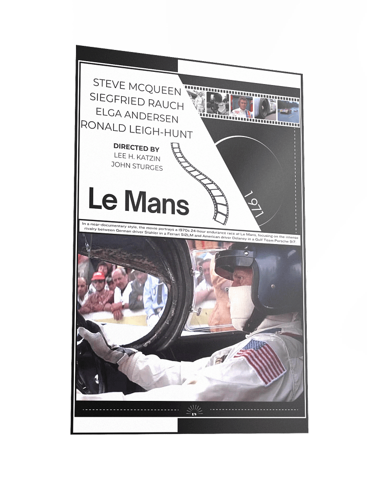 Le Mans with Steve McQueen 1971 | Movie Poster | 12x18 Wall Art product image (2)