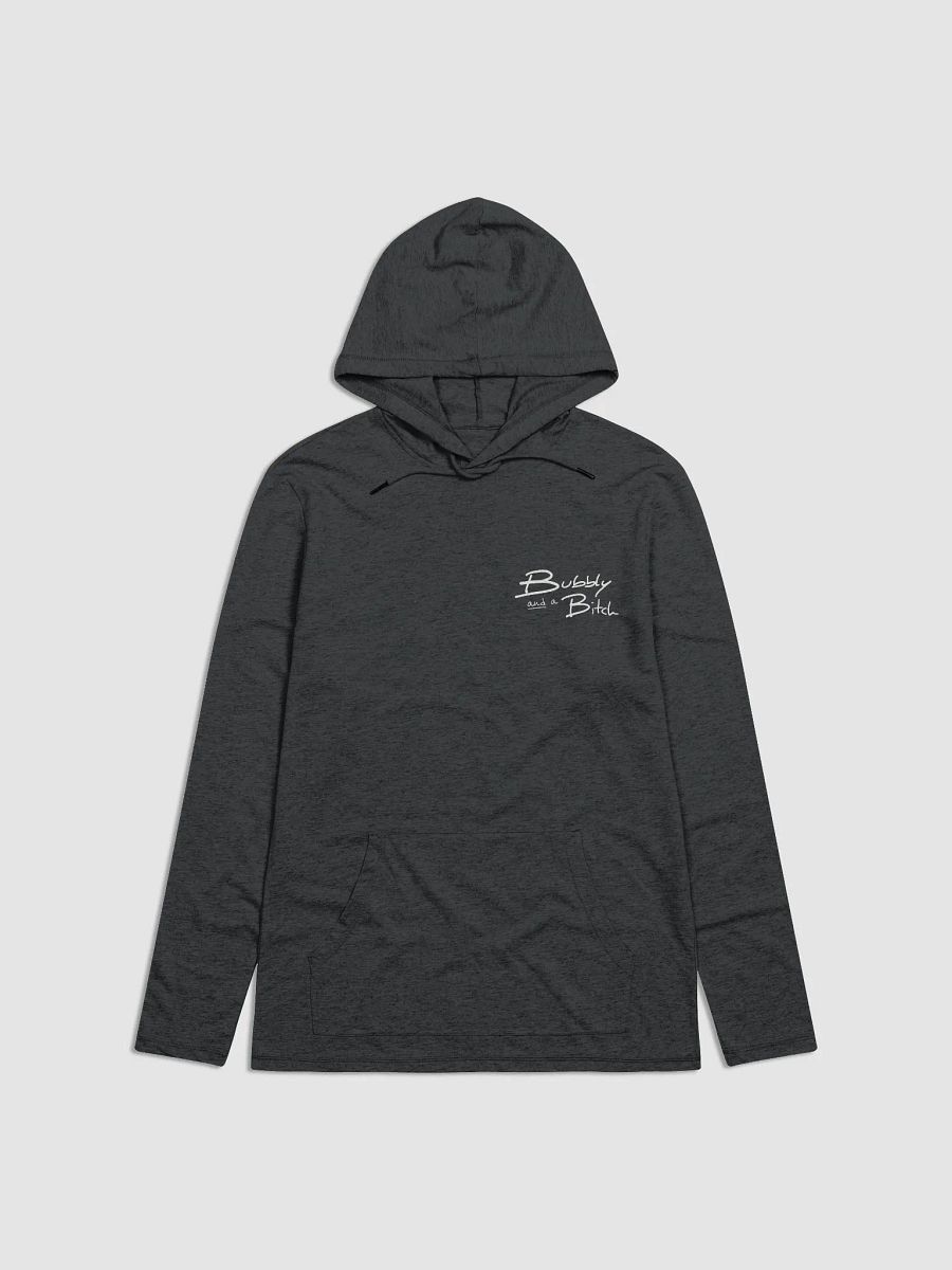Bubbly and a B*tch (sm. white design) printed lightweight hoodie product image (2)