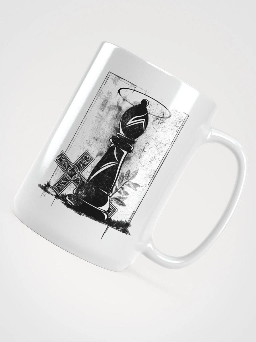 Grunge Chess: Bishop and Cross 15 oz. mug product image (5)