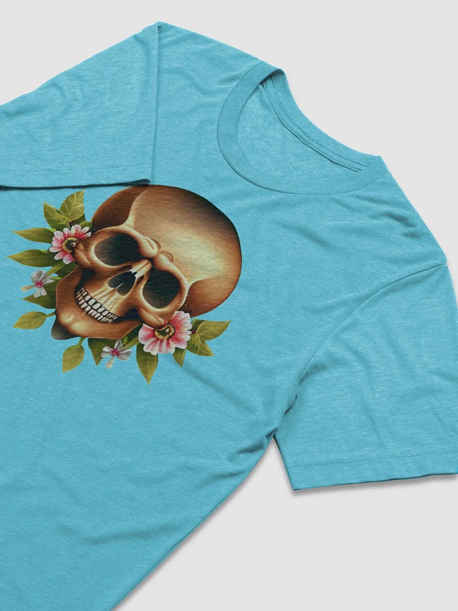 Skull with Nice Flowers Skull, skulls, skull art design, skeleton, skull and bones, scary, skull tattoo, artistic skull, human skull, dark skull, bones, Halloween, flowers product image (14)