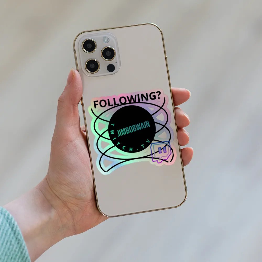 'FOLLOWING?' Sticker product image (8)