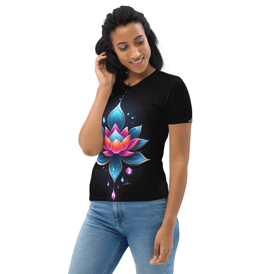 Lotus Glow Women's - All-Over Print Tee product image (10)