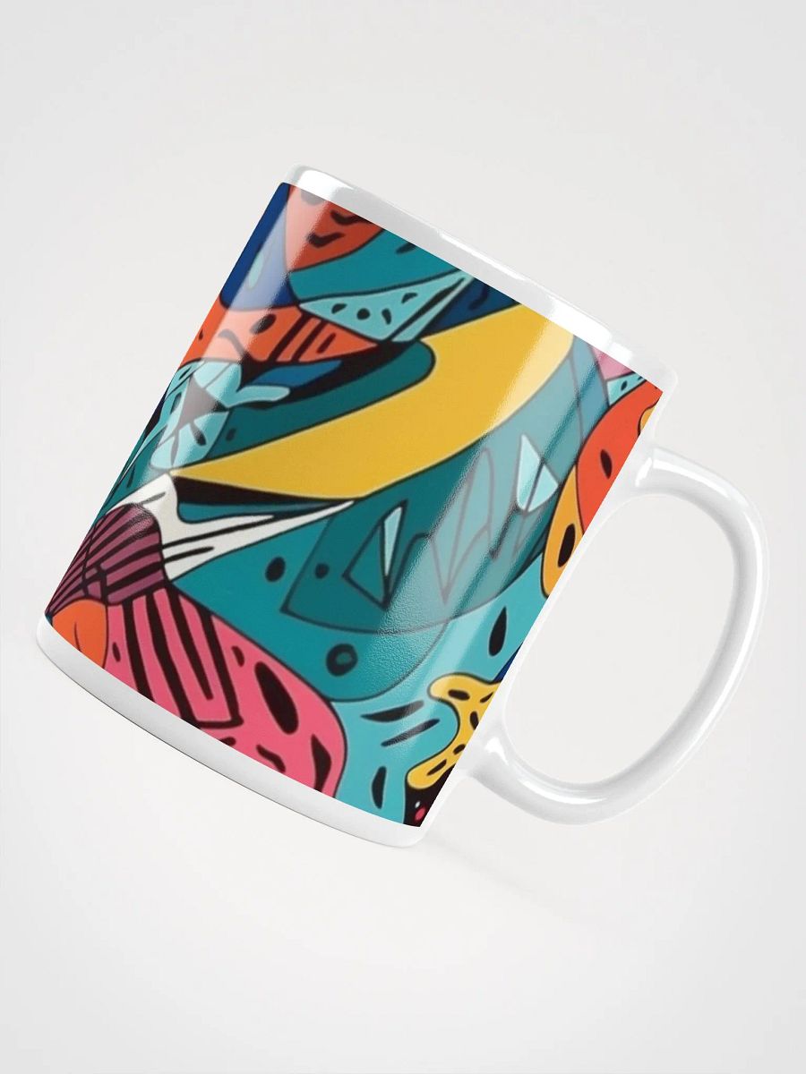 Vivid Abstract Mosaic Mug-White product image (4)