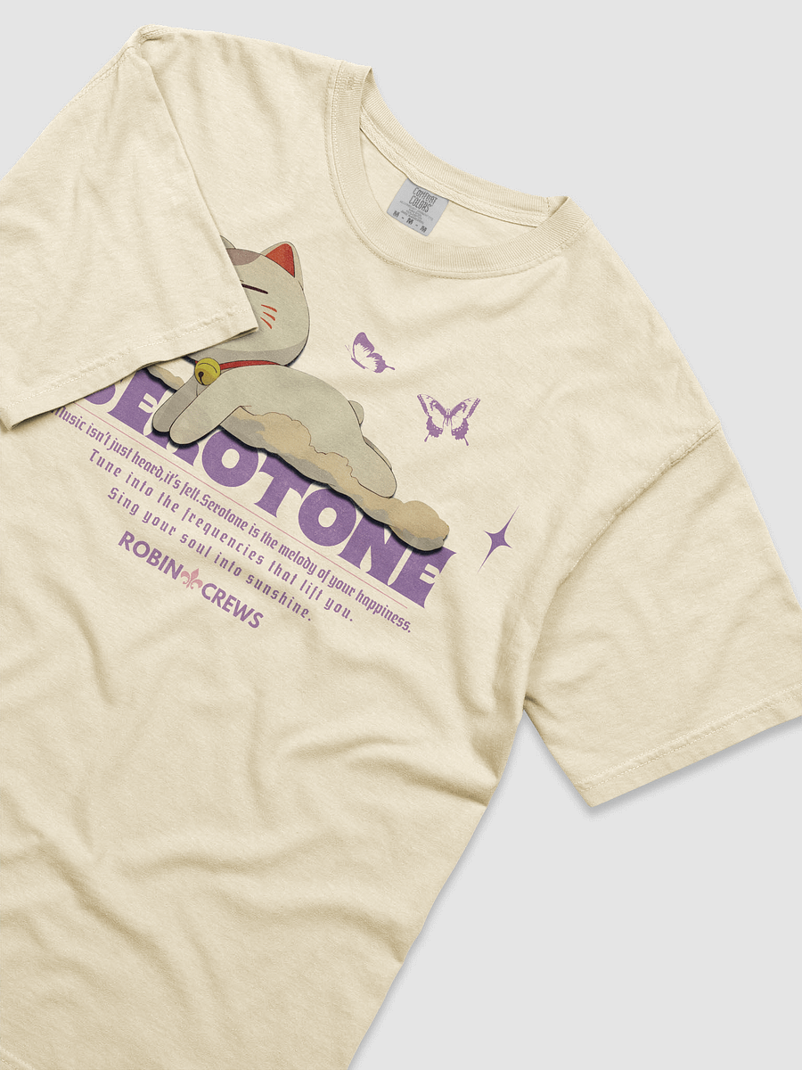 Trendy Purple Graphic T Shirt Serotonin Mood Cat Tee product image (12)