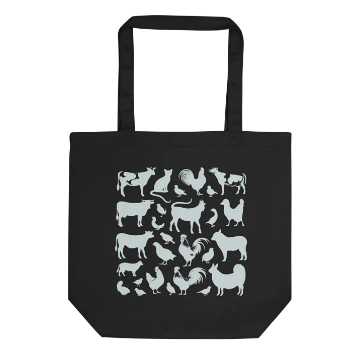 "Farm animals" black bag (medium size) product image (1)