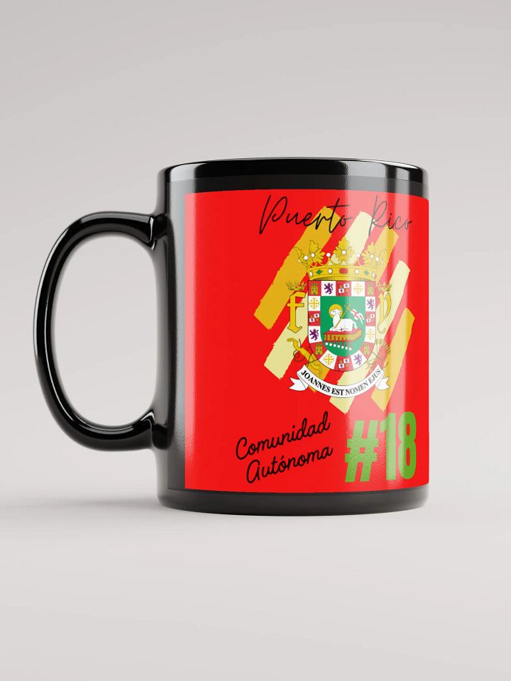 Taza cerámica negra - Comunidad Autónoma 18 product image (1)