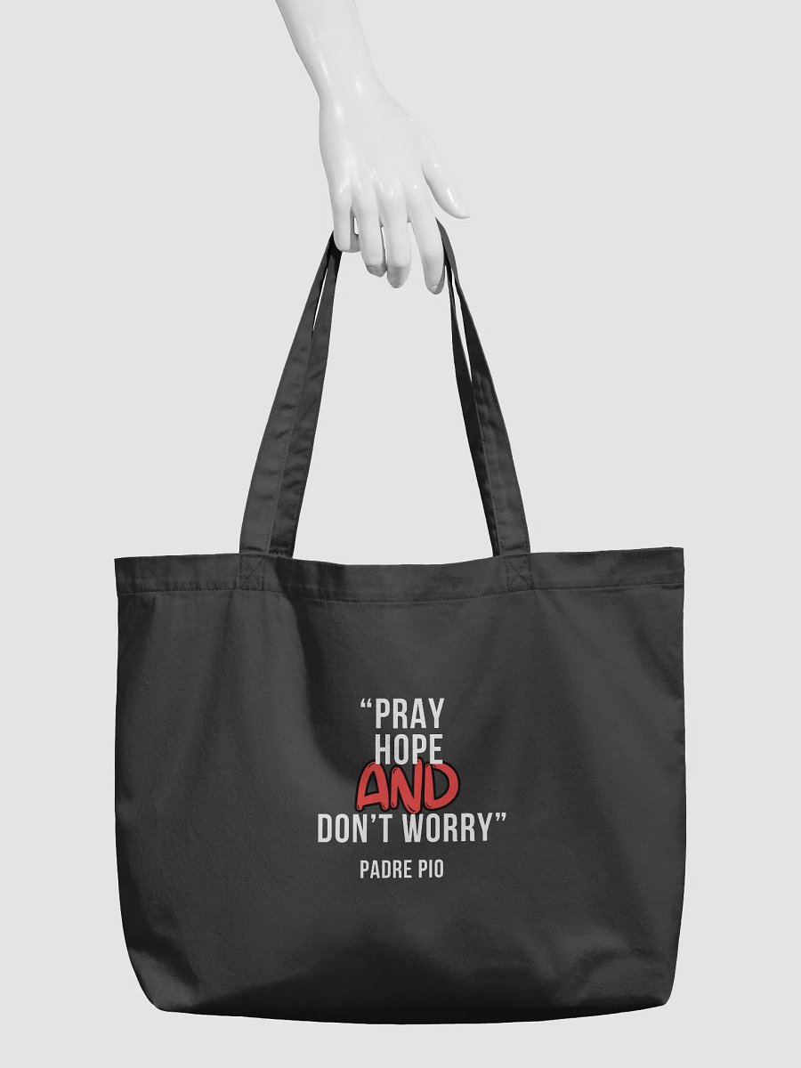 Tote Bag With Two Of Padre Pio's Iconic Quotes One One Each Side product image (3)