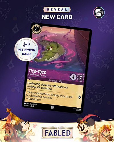 [RETURNING CARD] Tick-Tock, Ever-Present Pursuer

This card was announced by @bakervillain and illustrated by @charactercube ...