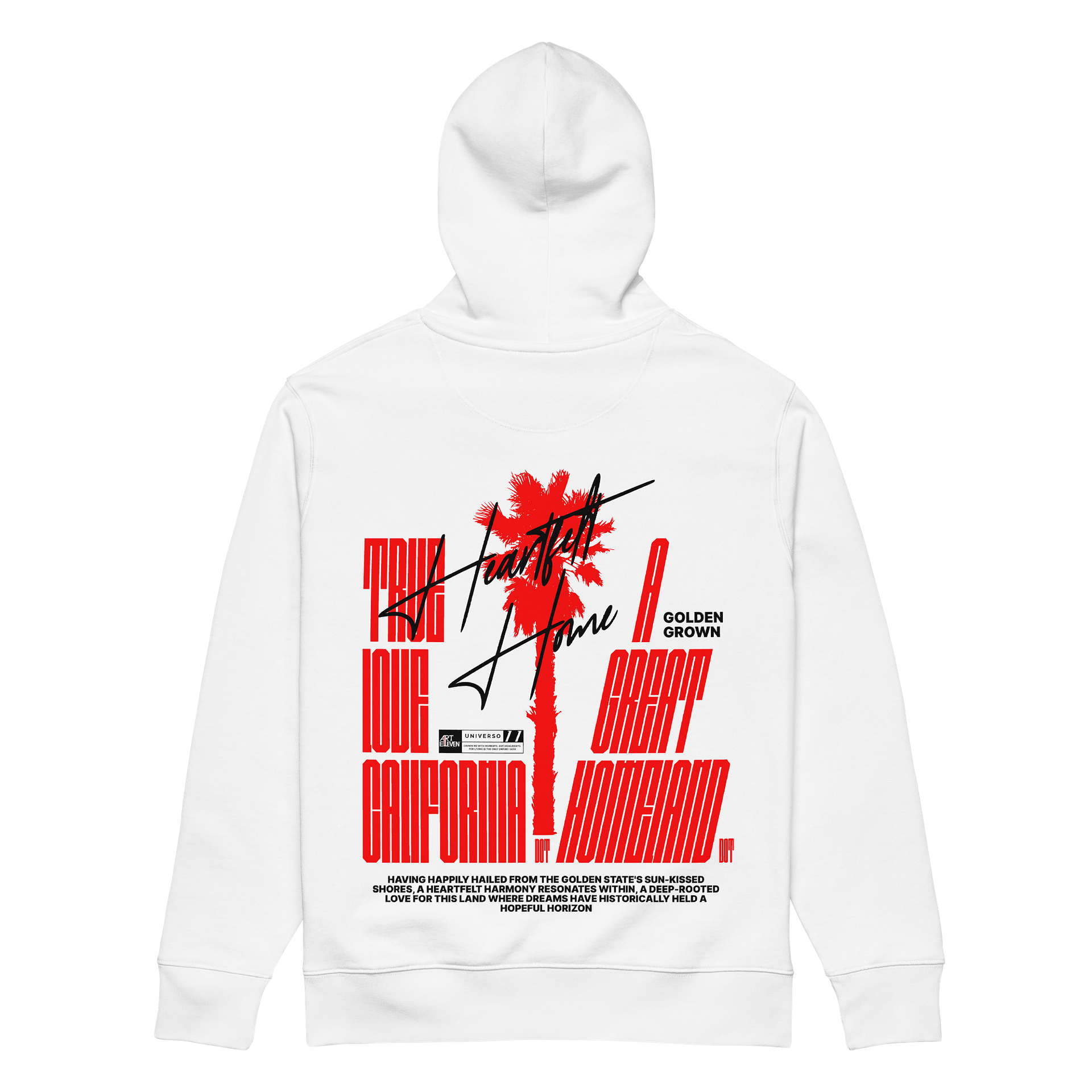 "True Love California" Hoodie: Golden Vibes. Heartfelt Home. 🌴🧡 product image (16)