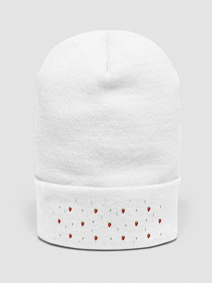 Strawberry Snowfall Winter Beanie product image (2)