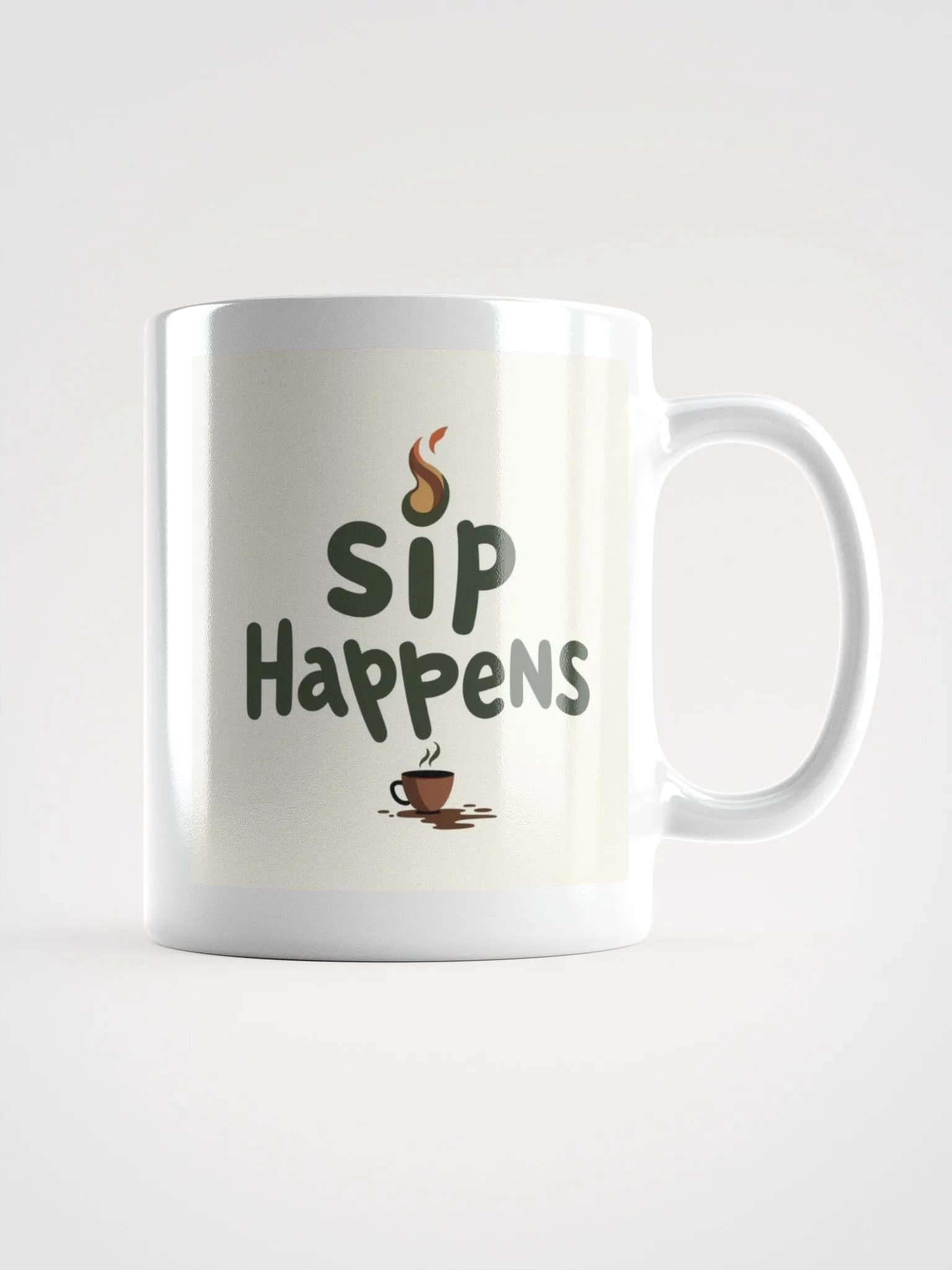SIP HAPPENS - White Glossy Mug product image (1)