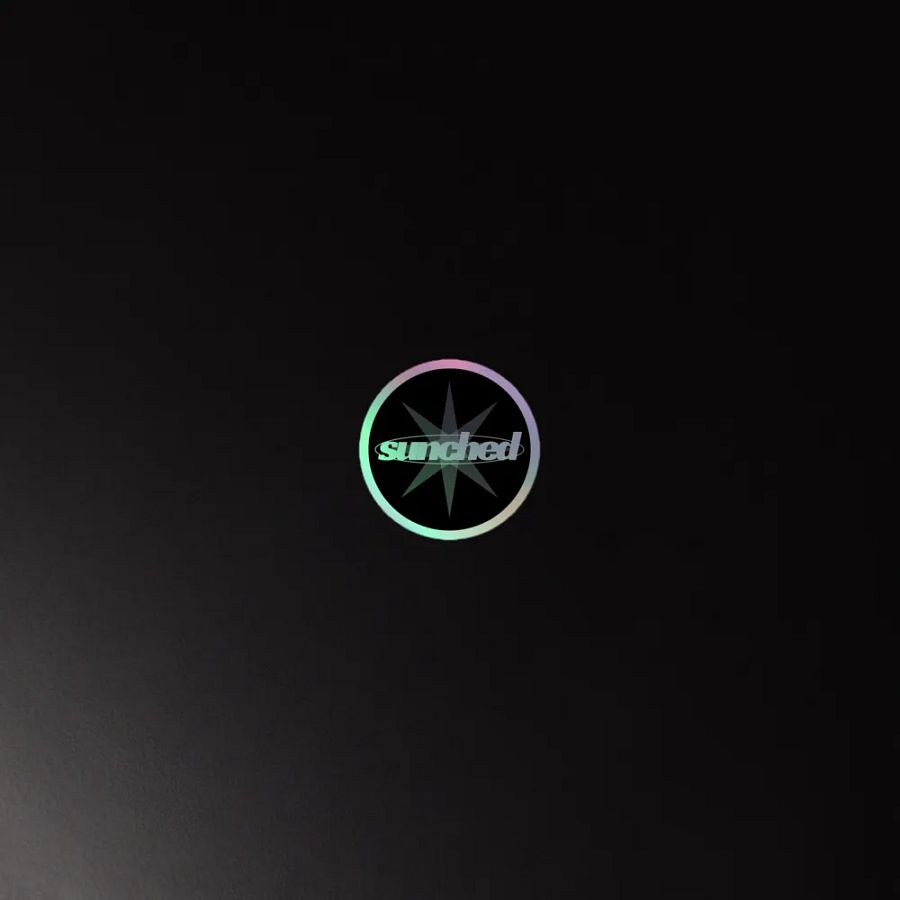 Holographic sunched sticker product image (4)