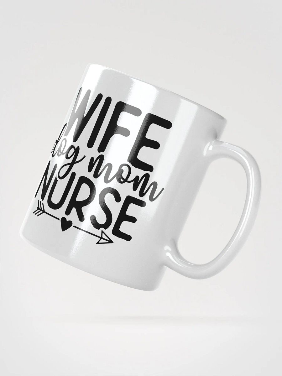 Wife Dog Mom Nurse Glossy Mug product image (5)