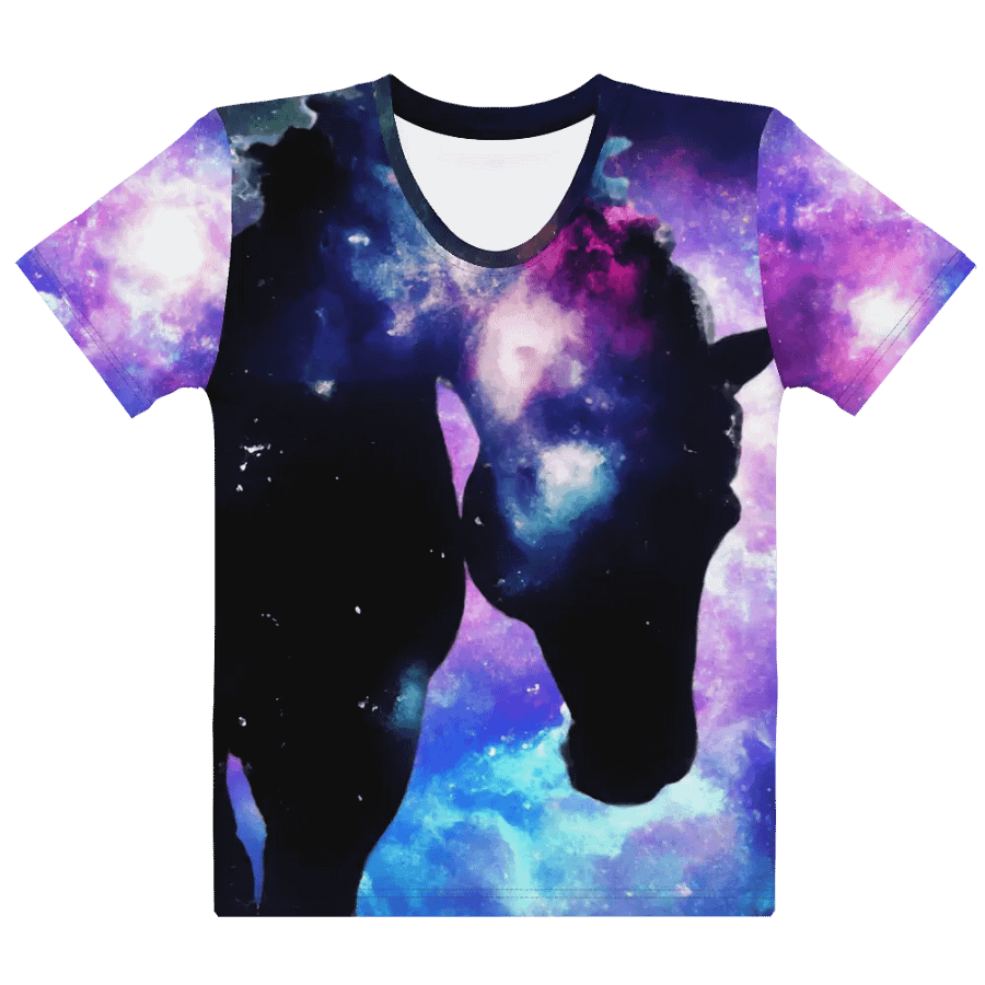 Spaced horse - nebula horses T shirt product image (7)