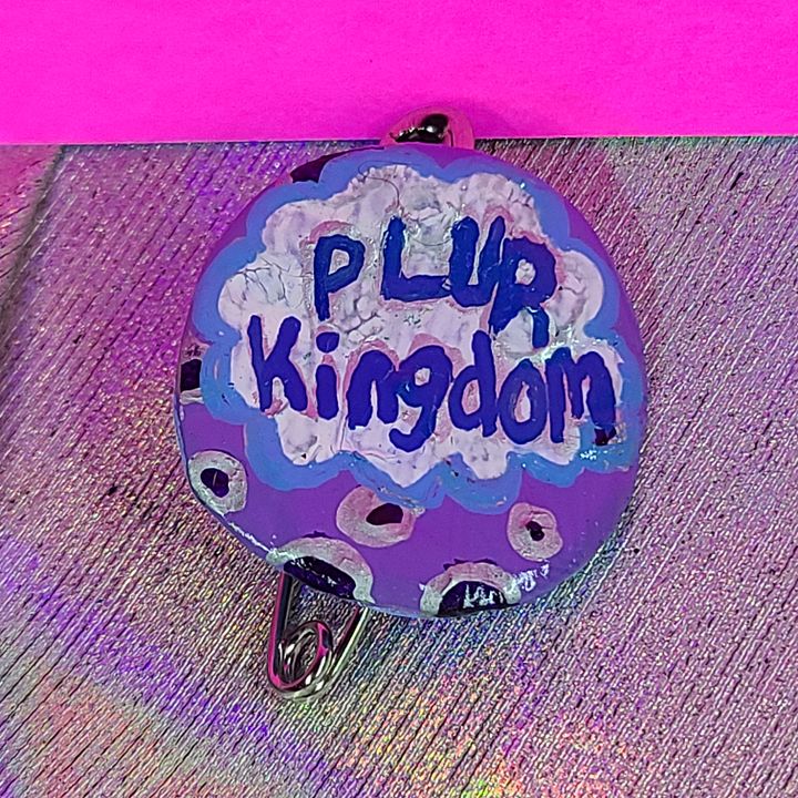 Cloud PLUR Kingdom Bottle Cap Pin product image (1)