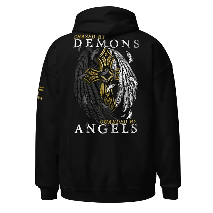 Chased by Demons Guarded by Angels Hoodie product image (1)