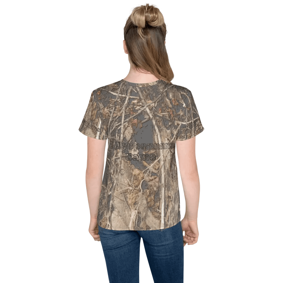 Youth Crew Neck T-Shirt - Dead Split - It Happennnns Camo product image (6)