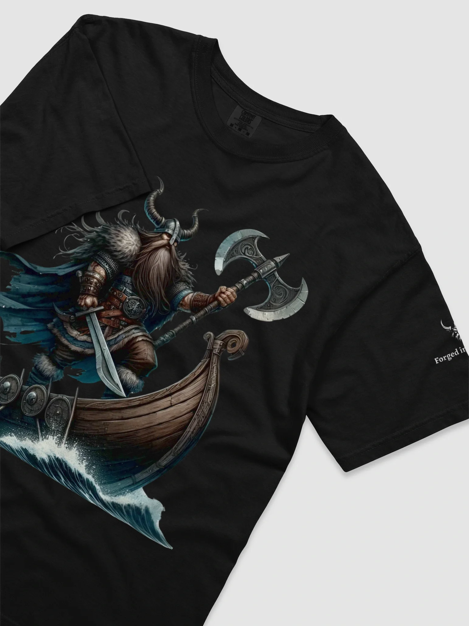 "Voyage of the Conqueror" – Viking Seafarer Tee | Forged In Valhalla Edition product image (58)