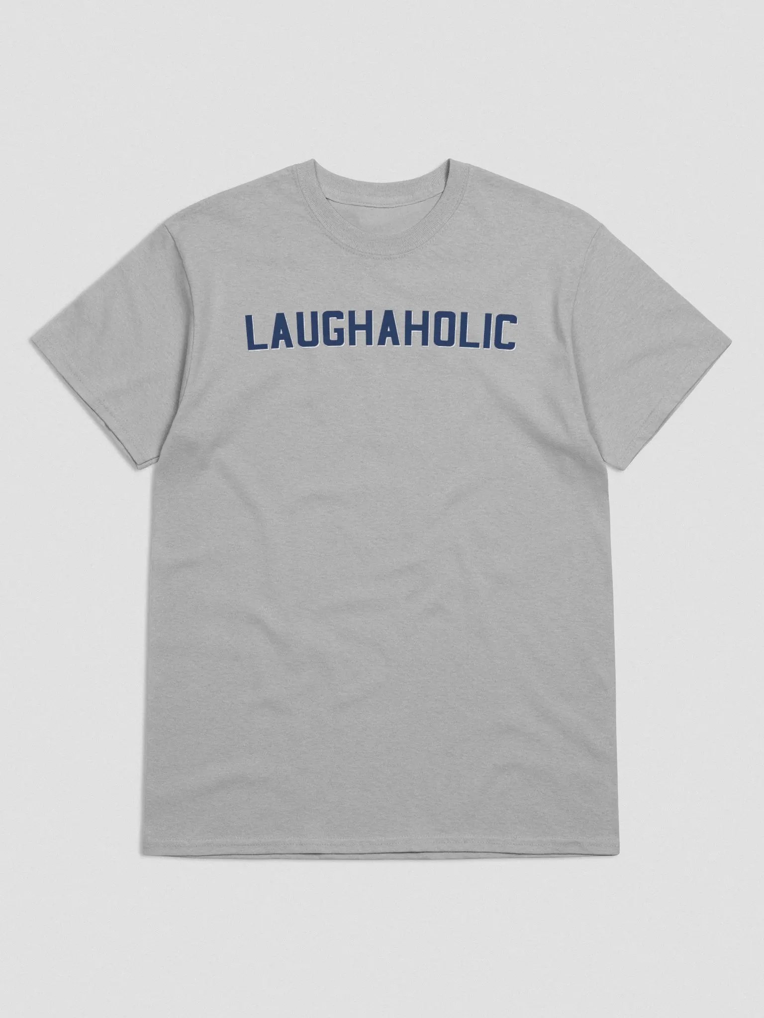 Laughaholic T-Shirt (Grey and Navy) product image (4)