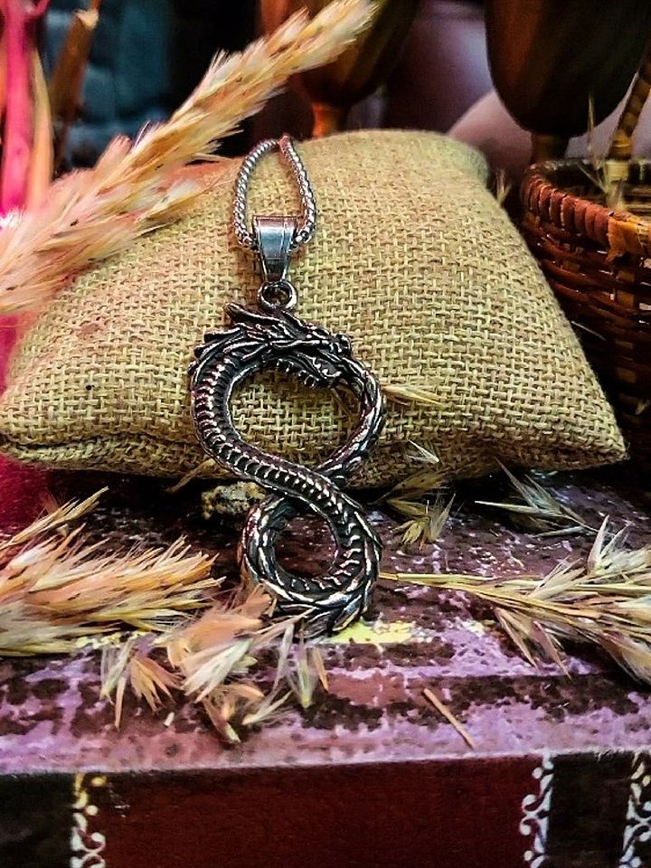 The Armored Kingdom Infinity Dragon Necklace product image (1)