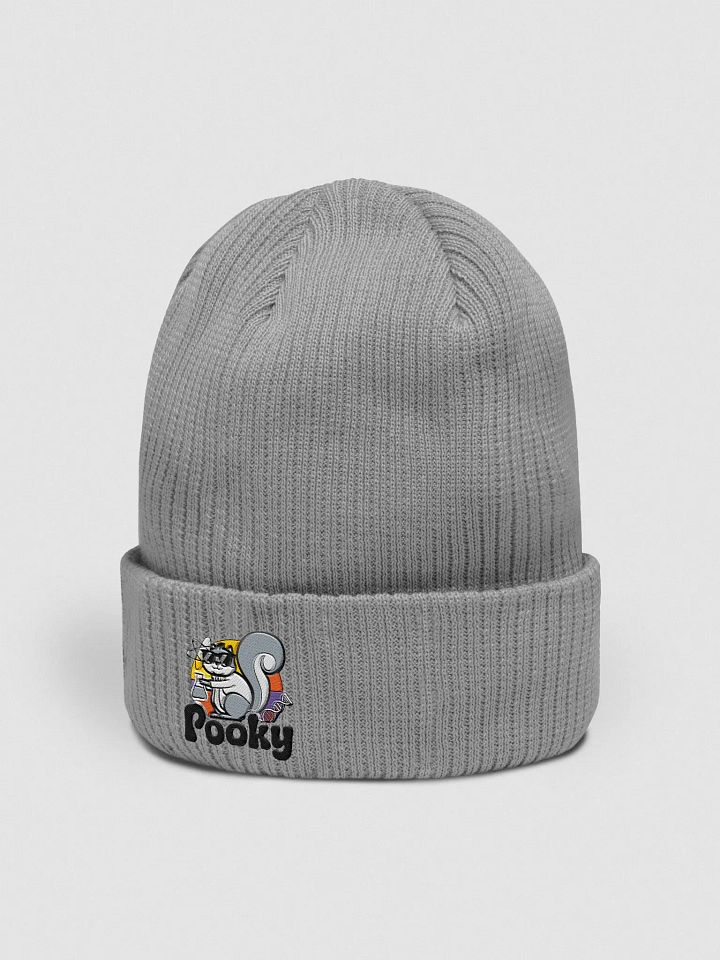 Organic Cotton Embroidered Beanie, Pooky' the mad scientist product image (2)
