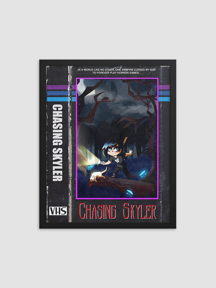 ChasingSkyler VHS Framed High-Quality Matte Poster product image (1)